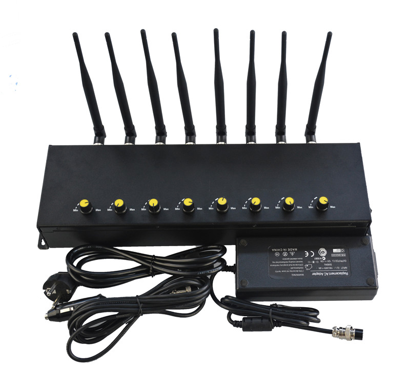 Cell phone blocker NT | 46W 8 Channels Indoor High Power CDMA/GSM/3G/4G WIFI table type signal jammer