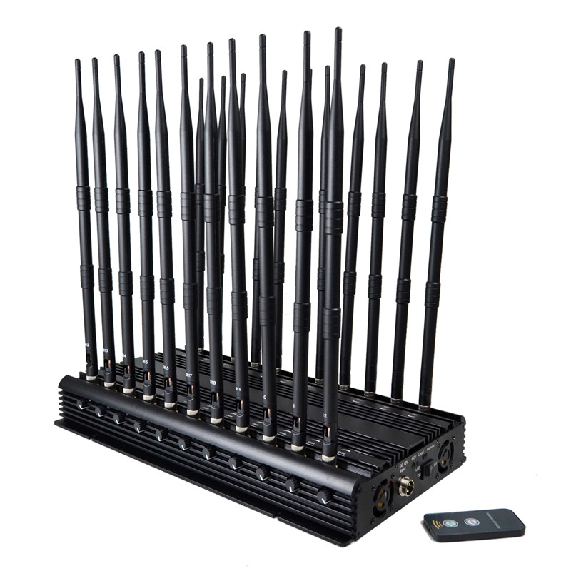 Multi-Band 22 Antennas All-in-One 5g Cell Phone Signal Blocker All Frequencies Signal Jammer ...